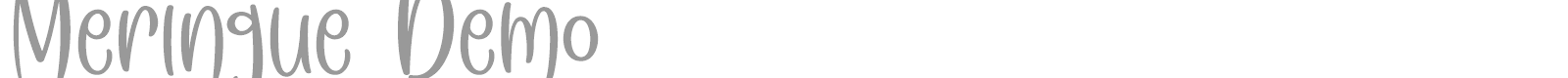 Meringue font preview